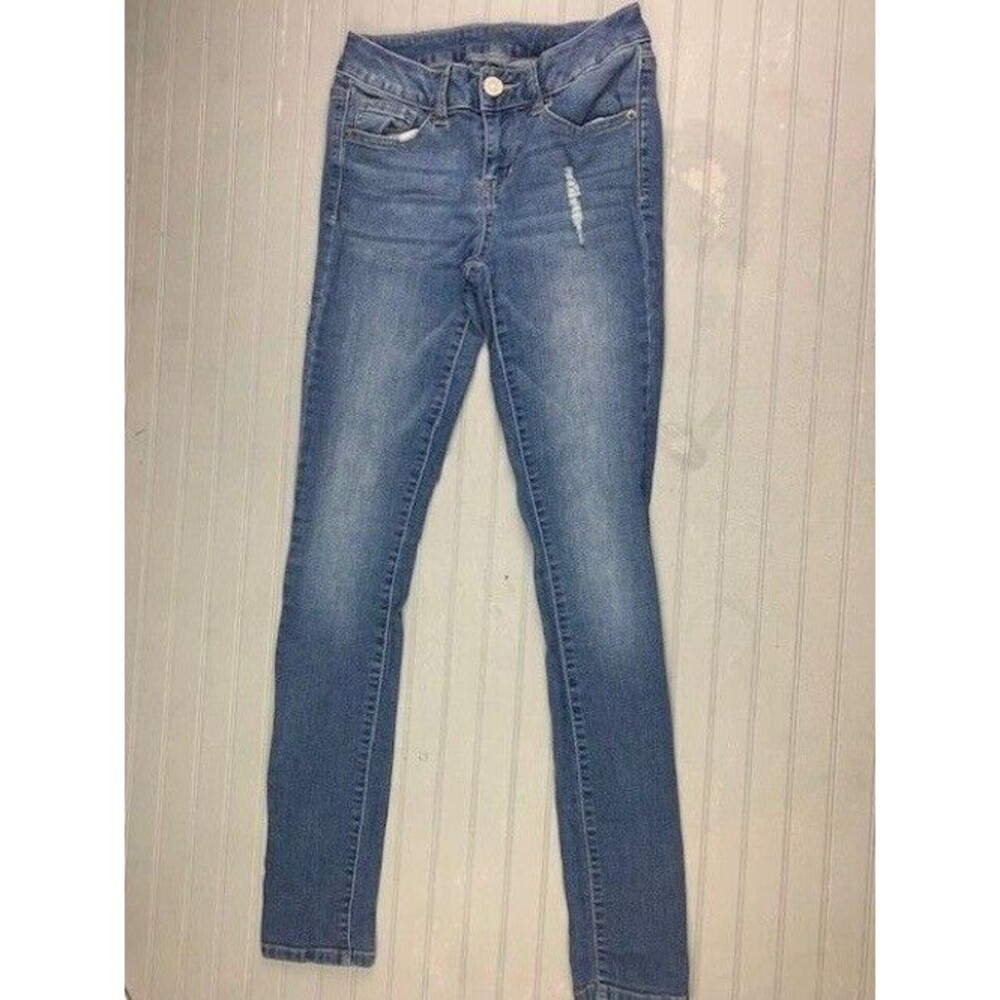 Flying Monkey Size 26 Womens Crop Jeans Low Rise Stretch Dark Wash